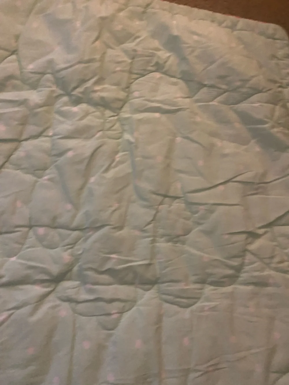 Cloud Island Floral Fields Pink Quilted Crib Comforter Watercolor Bloom 40x31